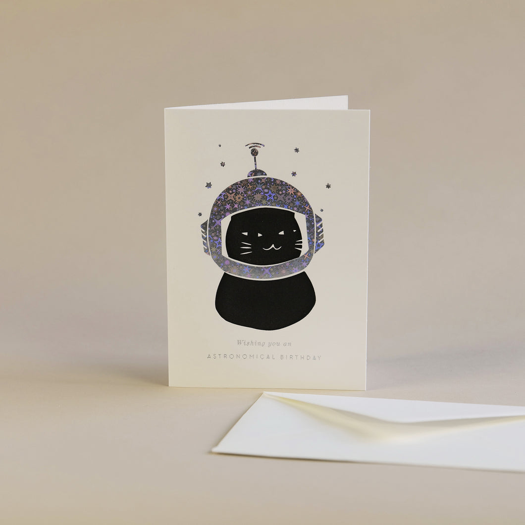 Letterpress/Hot Foil Astronomical Birthday Greetings Card