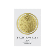 Load image into Gallery viewer, Botanical Round Brass Bookmark
