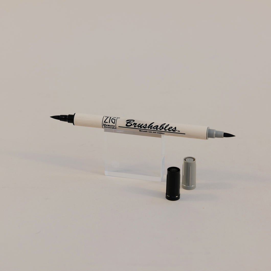 Kuretake Brushables Double Ended Pen – Black