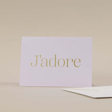 Load image into Gallery viewer, J&#39;adore Foil Greetings Card
