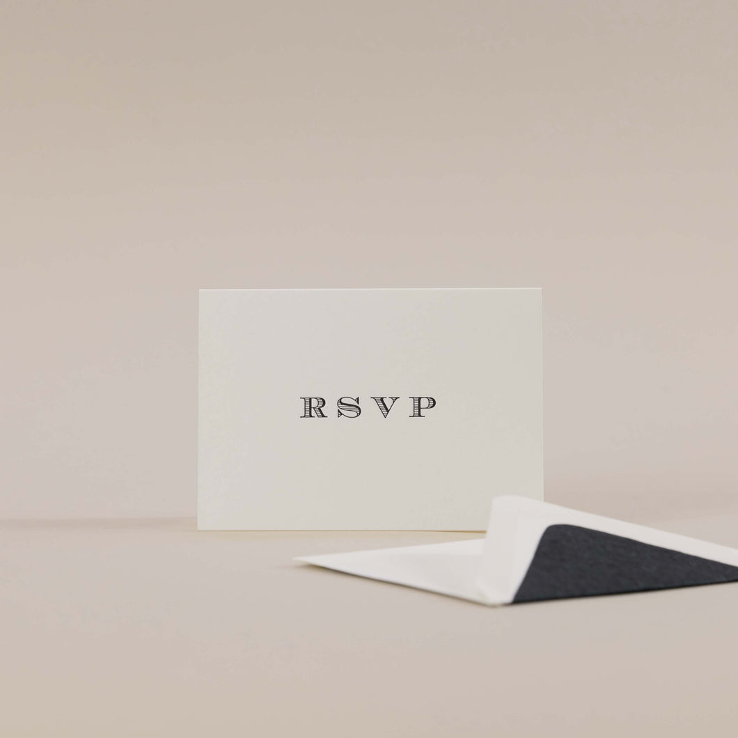 RSVP Little Letterpress card