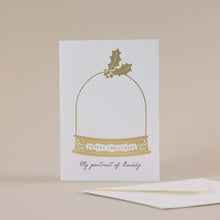 Load image into Gallery viewer, Letterpress Snow Globe (Draw on me) Daddy Christmas Card
