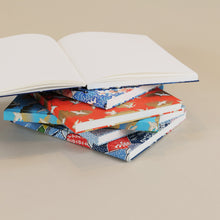 Load image into Gallery viewer, Japanese Paper Notebook - Cranes Blue
