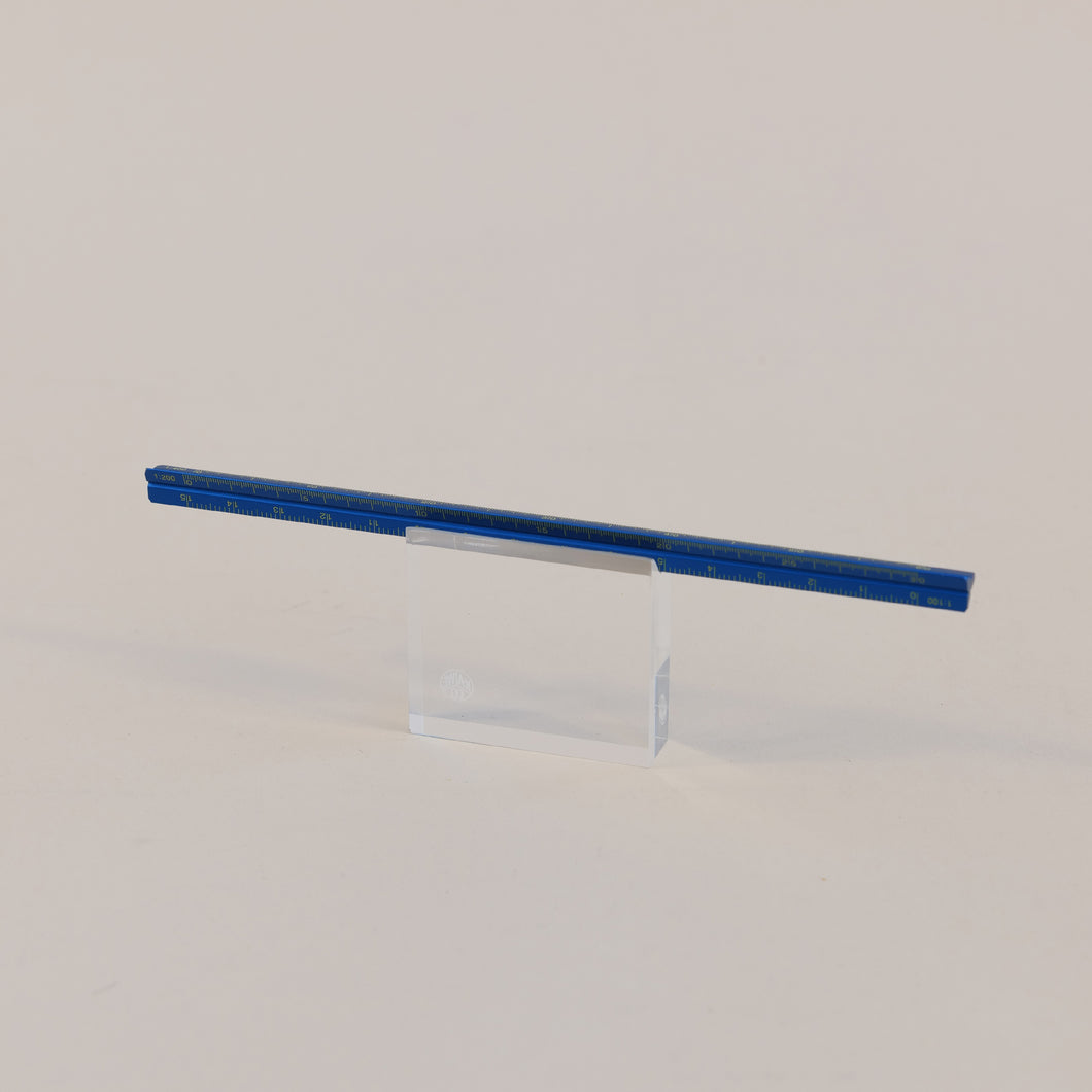 Aluminium Drafting Scale / Ruler 15cm - Blue