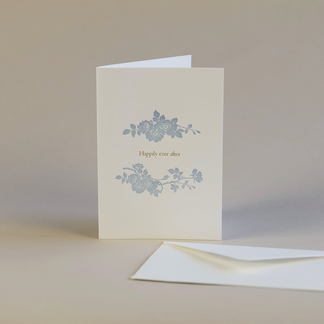 Hot Foiled Wedding Congratulations Greetings Card