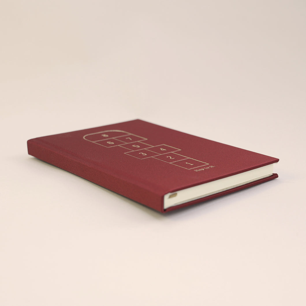 Hop To It Burgundy Cloth Notebook