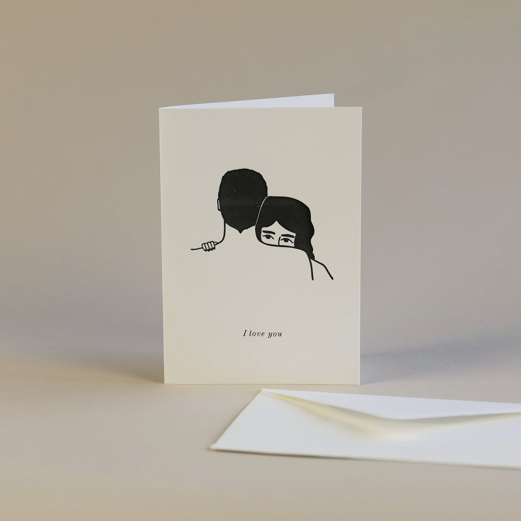 I Love You Letterpress Greetings Card