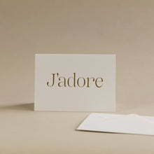 Load image into Gallery viewer, J&#39;adore Foil Greetings Card
