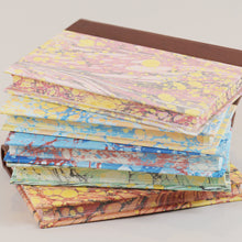 Load image into Gallery viewer, Half Leather Marbled Edge 12 x 17 Notebook - Plain
