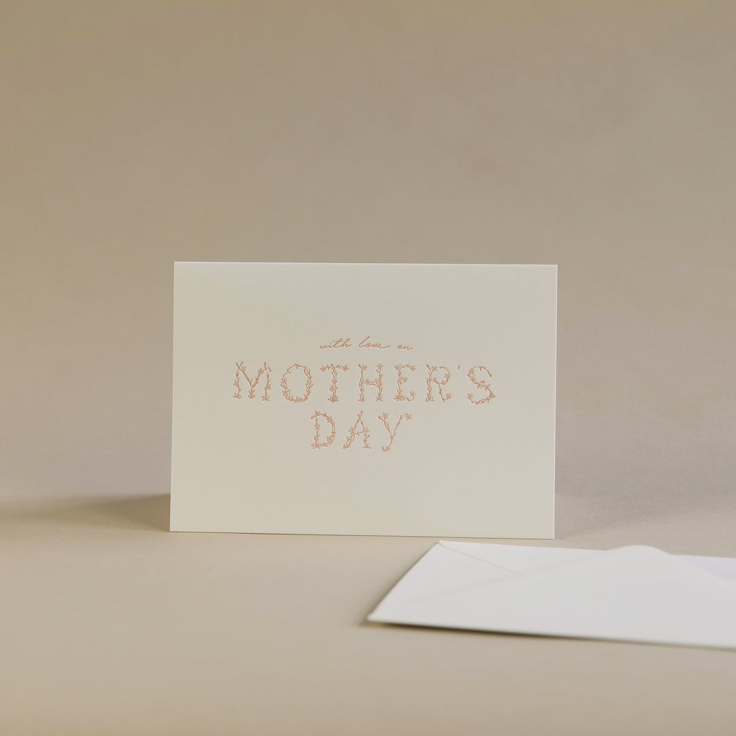 Mother's Day Letterpress Greetings Card