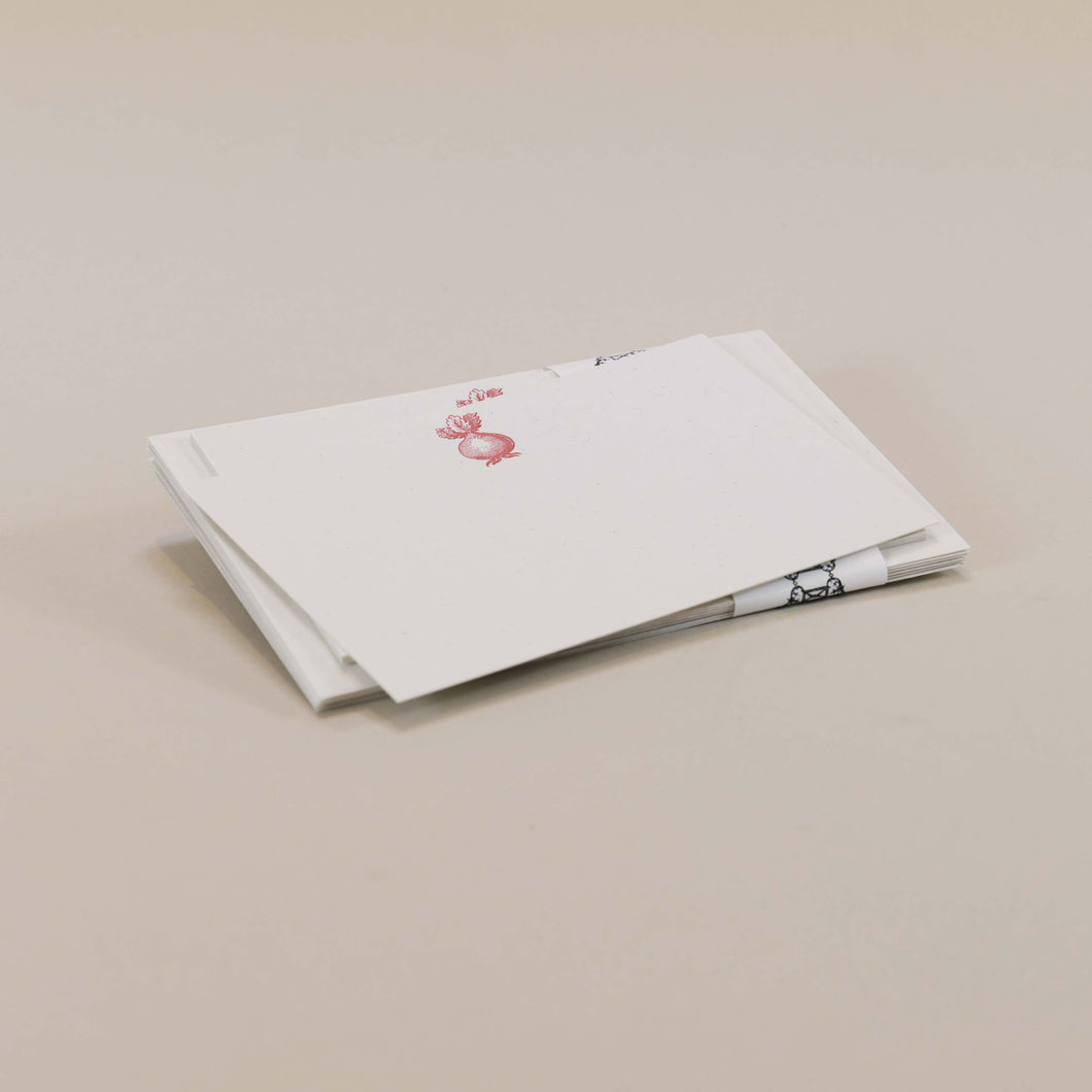 Radish Letterpress Notecard Set