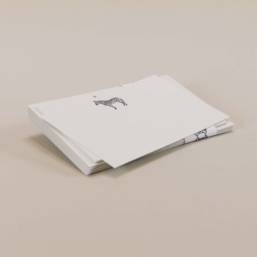 Zebra Letterpress Notecard Set