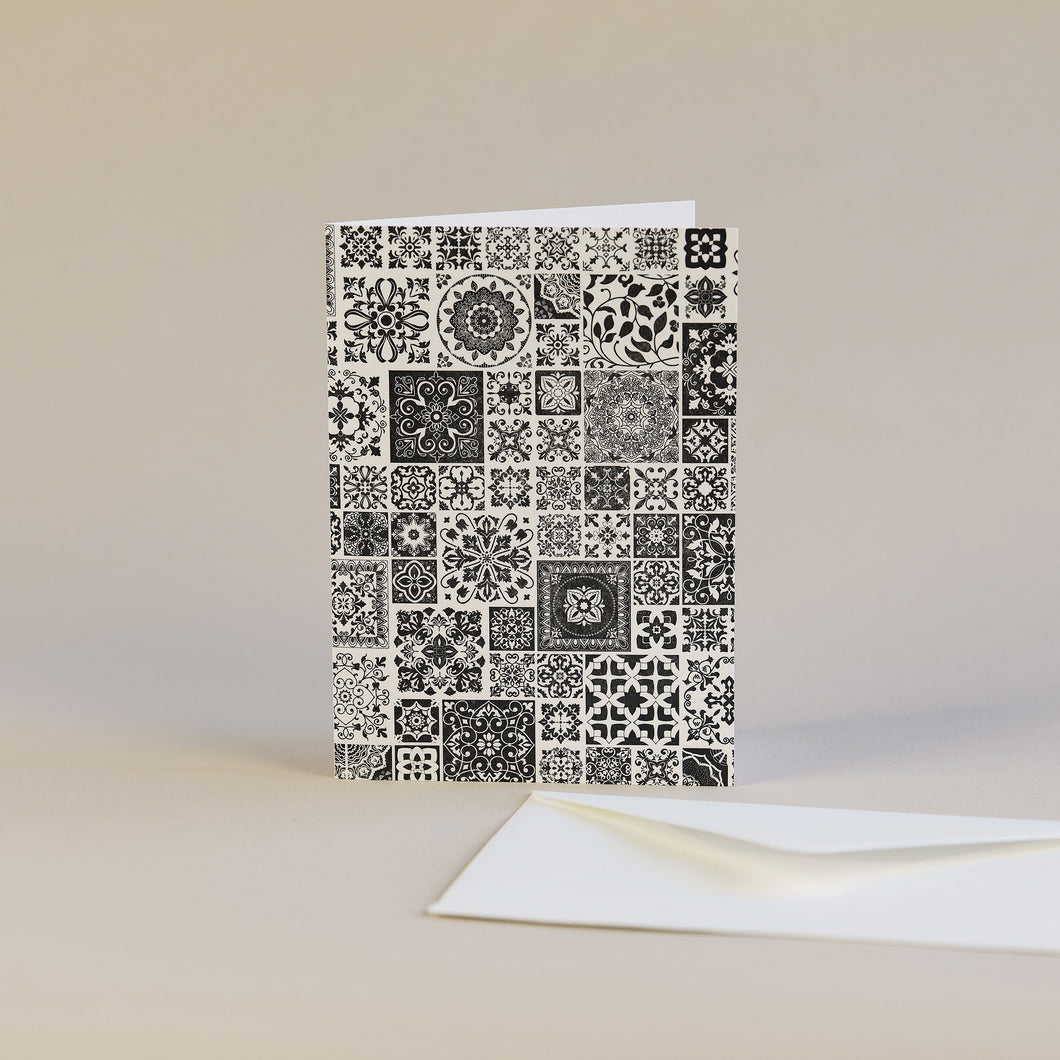 Souk Tile Letterpress Greetings Card