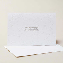 Load image into Gallery viewer, Silent Night Letterpress Christmas Card
