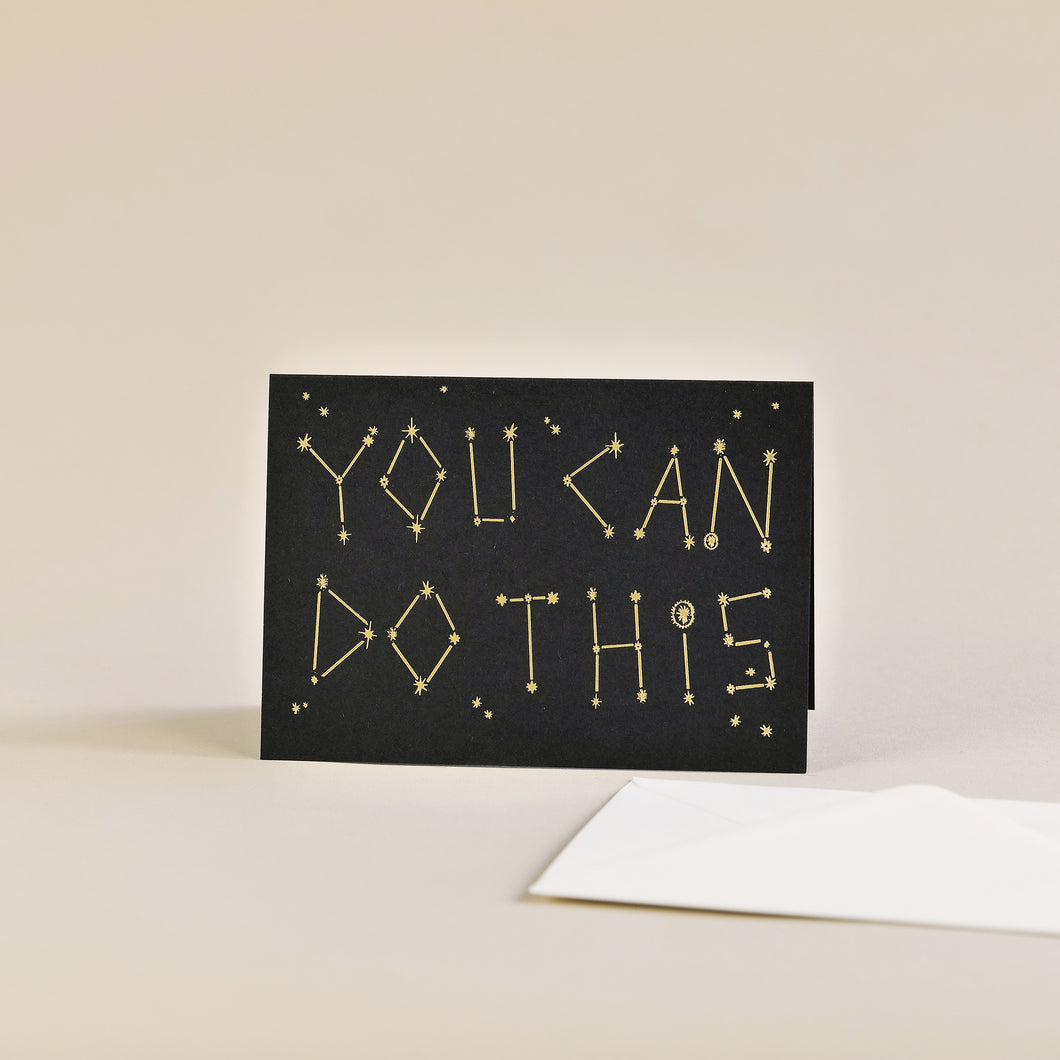 You Can Do This Foil Greetings Card