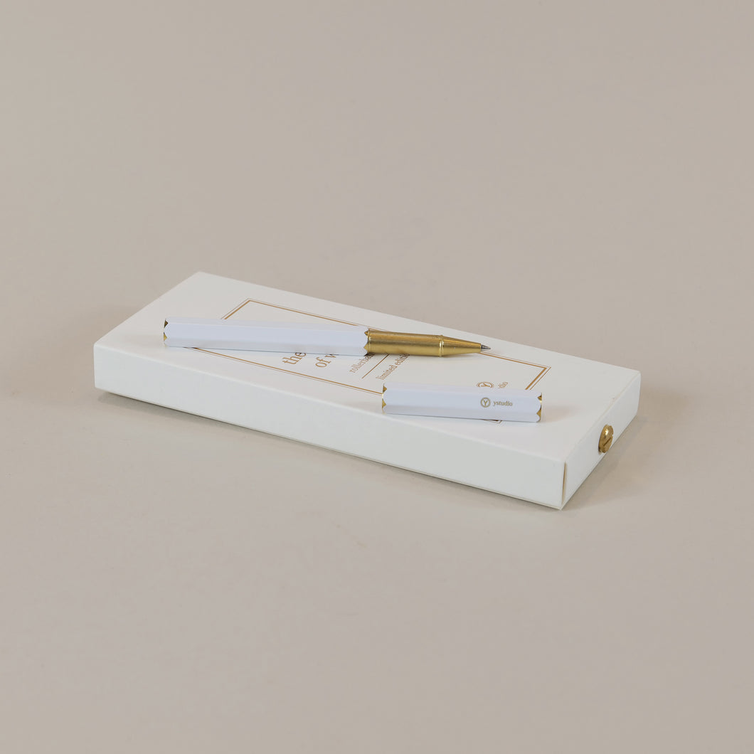 ystudio Limited Edition White Rollerball Pen