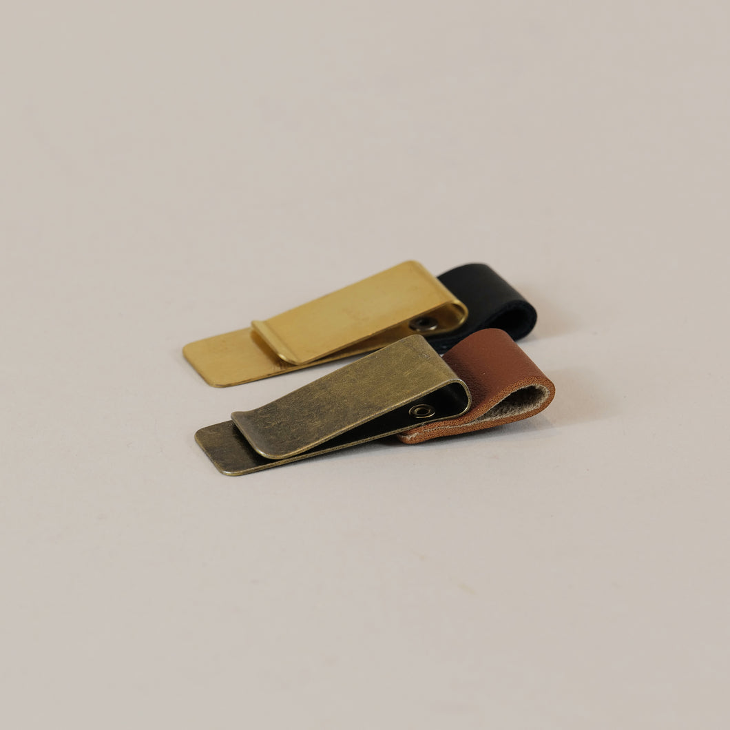 Leather / Metal Notebook / Pen Clips